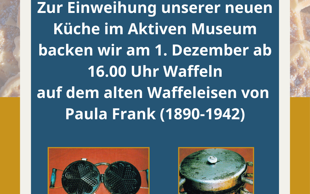Advents-Waffeln zur Einweihung der neuen Küche im AMS