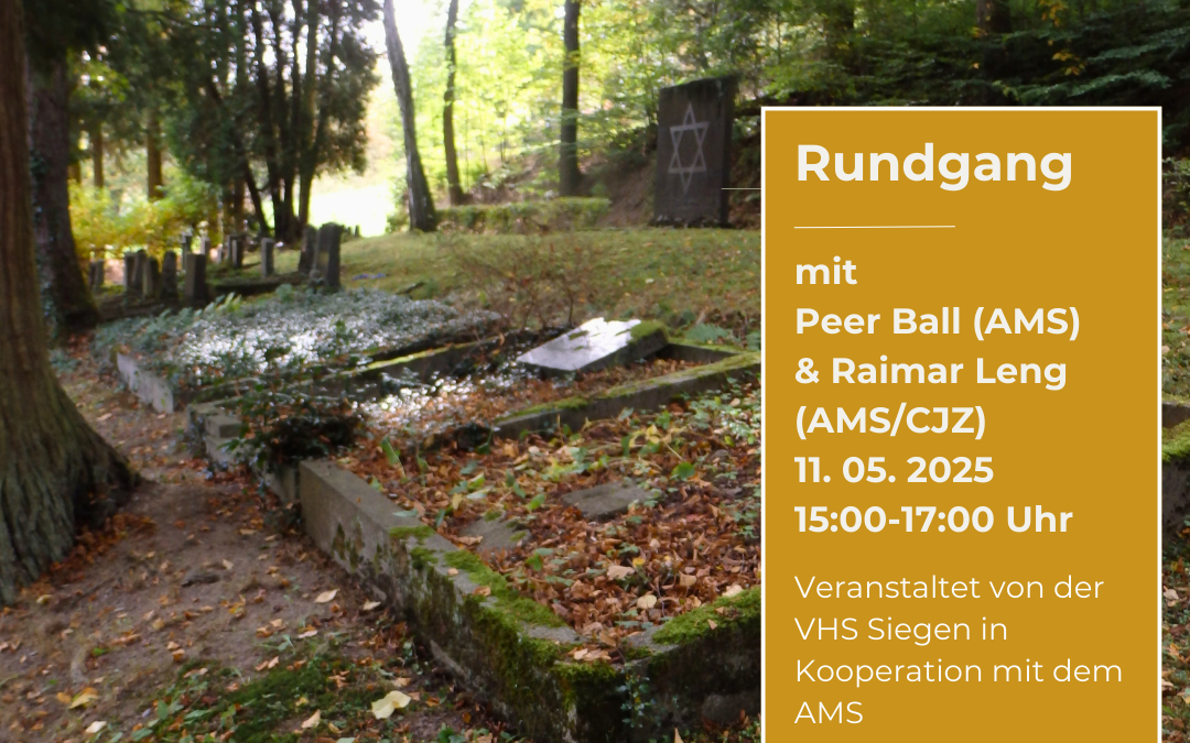 Spurensuche auf dem Hermelsbacher Friedhof – 80 Jahre nach der Befreiung vom Faschismus und dem Zusammenbruch des Dritten Reiches.